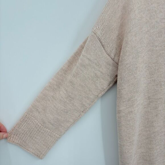 J. Jill purejill Single Button Cardigan in Tan/Pink, Size XS, 3/4 Sleeve, V-Neck - Picture 8 of 10